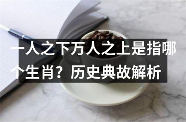 <h3>一人之下万人之上是指哪个生肖？历史典故解析