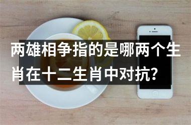 <h3>两雄相争指的是哪两个生肖在十二生肖中对抗？
