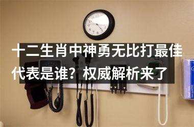 <h3>十二生肖中神勇无比打最佳代表是谁？权威解析来了