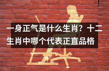 <h3>一身正气是什么生肖？十二生肖中哪个代表正直品格
