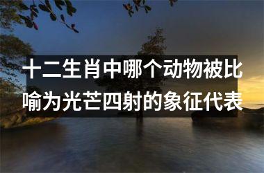 <h3>十二生肖中哪个动物被比喻为光芒四射的象征代表
