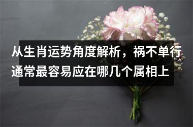 <h3>从生肖运势角度解析，祸不单行通常最容易应在哪几个属相上