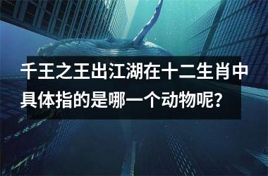 <h3>千王之王出江湖在十二生肖中具体指的是哪一个动物呢？