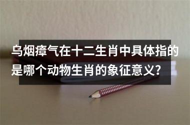 <h3>乌烟瘴气在十二生肖中具体指的是哪个动物生肖的象征意义？