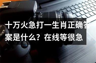 <h3>十万火急打一生肖正确答案是什么？在线等很急