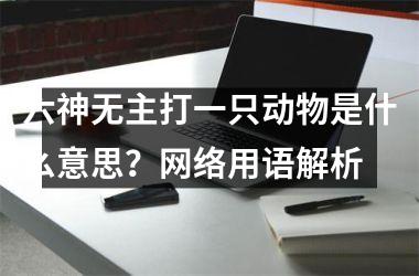 <h3>六神无主打一只动物是什么意思？网络用语解析