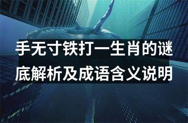 <h3>手无寸铁打一生肖的谜底解析及成语含义说明