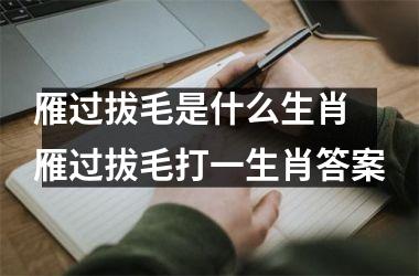 <h3>雁过拔毛是什么生肖 雁过拔毛打一生肖答案