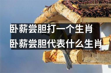 <h3>卧薪尝胆打一个生肖 卧薪尝胆代表什么生肖