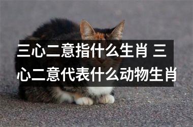 <h3>三心二意指什么生肖 三心二意代表什么动物生肖
