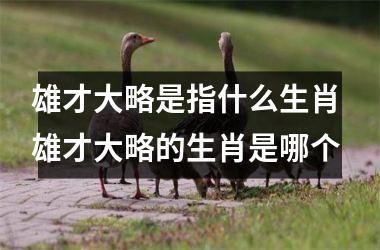 雄才大略是指什么生肖 雄才大略的生肖是哪个