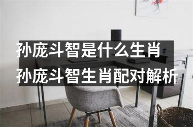 <h3>孙庞斗智是什么生肖 孙庞斗智生肖配对解析