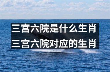 <h3>三宫六院是什么生肖 三宫六院对应的生肖