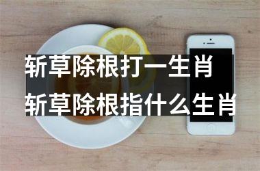 <h3>斩草除根打一生肖 斩草除根指什么生肖