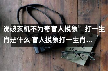 <h3>说破玄机不为奇盲人摸象”打一生肖是什么 盲人摸象打一生肖谜底解析