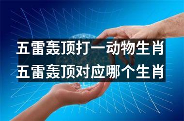 <h3>五雷轰顶打一动物生肖 五雷轰顶对应哪个生肖