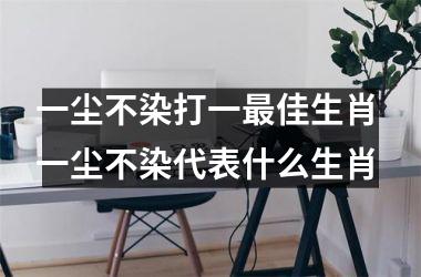 <h3>一尘不染打一最佳生肖 一尘不染代表什么生肖