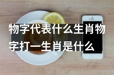 物字代表什么生肖物字打一生肖是什么