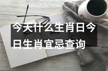 今天什么生肖日今日生肖宜忌查询