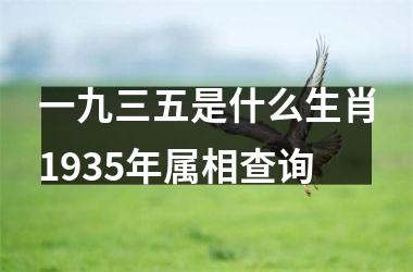 一九三五是什么生肖1935年属相查询