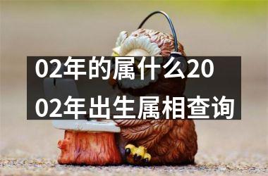 02年的属什么2002年出生属相查询