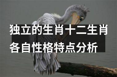 独立的生肖十二生肖各自性格特点分析