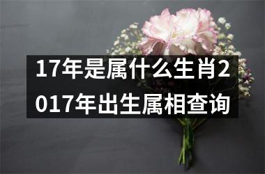 17年是属什么生肖2017年出生属相查询