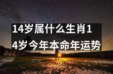 <h3>14岁属什么生肖14岁今年本命年运势