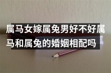 属马女嫁属兔男好不好属马和属兔的婚姻相配吗