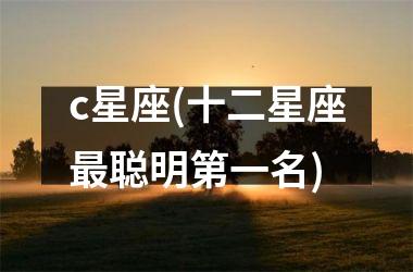 <h3>c星座(十二星座最聪明第一名)