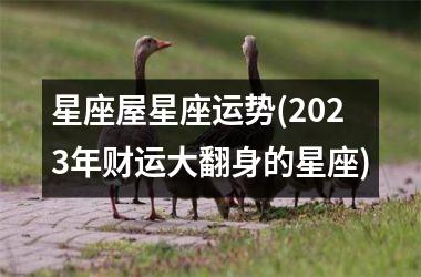 <h3>星座屋星座运势(2025年财运大翻身的星座)