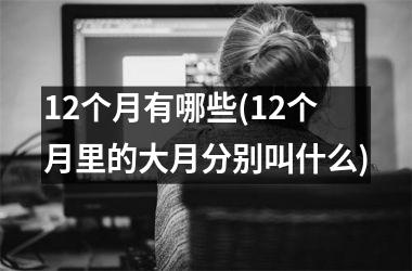 12个月有哪些(12个月里的大月分别叫什么)