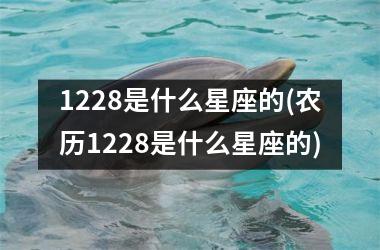 <h3>1228是什么星座的(农历1228是什么星座的)