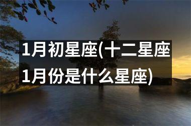 <h3>1月初星座(十二星座1月份是什么星座)