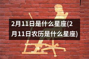 <h3>2月11日是什么星座(2月11日农历是什么星座)