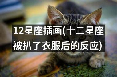 <h3>12星座插画(十二星座被扒了衣服后的反应)