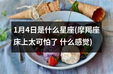 <h3>1月4日是什么星座(摩羯座床上太可怕了 什么感觉)