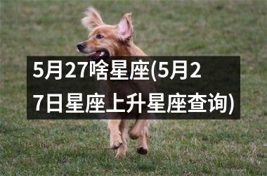 <h3>5月27啥星座(5月27日星座上升星座查询)