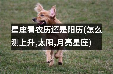 <h3>星座看农历还是阳历(怎么测上升,太阳,月亮星座)