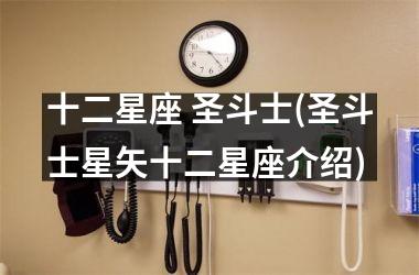 <h3>十二星座 圣斗士(圣斗士星矢十二星座介绍)