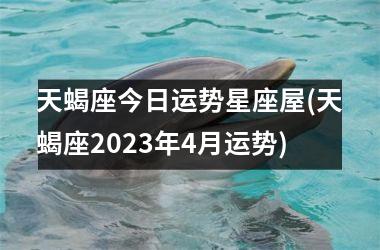 天蝎座今日运势星座屋(天蝎座2023年4月运势)