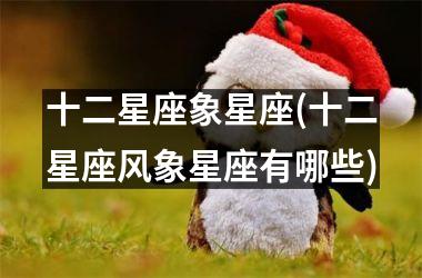 <h3>十二星座象星座(十二星座风象星座有哪些)