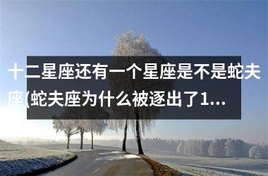 <h3>十二星座还有一个星座是不是蛇夫座(蛇夫座为什么被逐出了12星座)