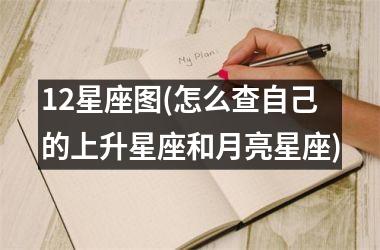 <h3>12星座图(怎么查自己的上升星座和月亮星座)