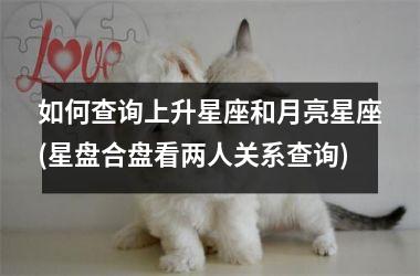 <h3>如何查询上升星座和月亮星座(星盘合盘看两人关系查询)