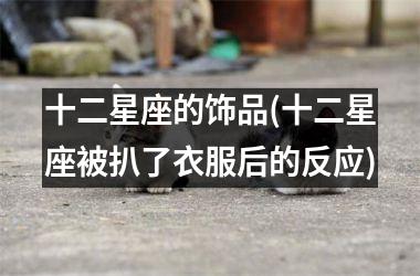 <h3>十二星座的饰品(十二星座被扒了衣服后的反应)