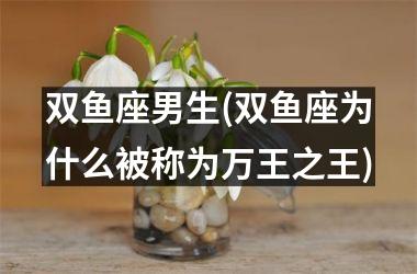<h3>双鱼座男生(双鱼座为什么被称为万王之王)