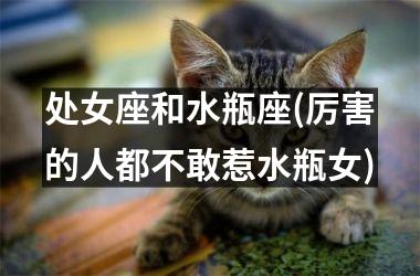 <h3>处女座和水瓶座(厉害的人都不敢惹水瓶女)