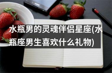 水瓶男的灵魂伴侣星座(水瓶座男生喜欢什么礼物)