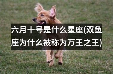 <h3>六月十号是什么星座(双鱼座为什么被称为万王之王)